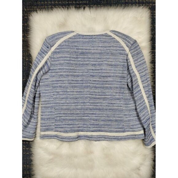 Vilagallo Tweed NWT Crop Embelished Luxury Artsey Preppy Twee Jacket 44/10 - Picture 11 of 16